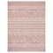 Homeroots 8 x 10 ft. Beige & Red Zigzag Indoor & Outdoor Area Rug 396228 - alternate 1